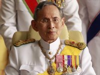 Thailand's King Bhumibol Adulyadej leaves the Siriraj Hospital for a ceremony at the Grand Palace in Bangkok Kokula Krishna Hari Kunasekaran